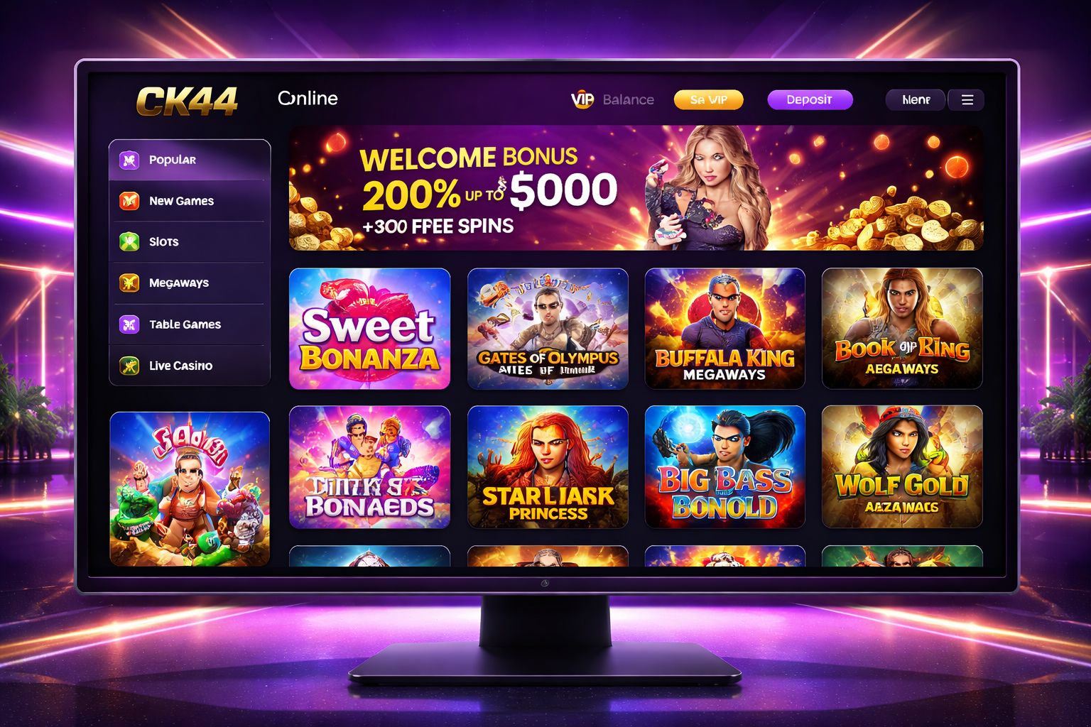 CK44 top slot titles lobby preview